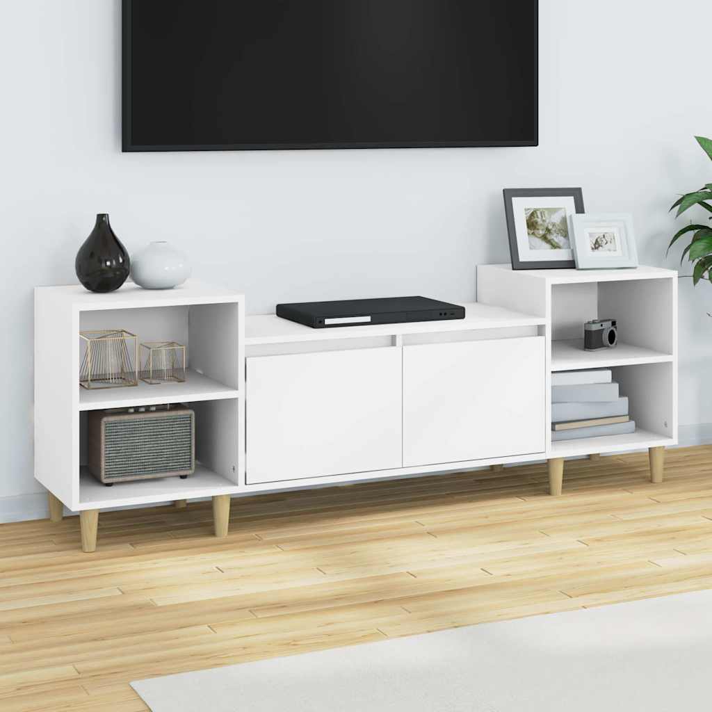 TV ormarić bijeli 160 x 35 x 55 cm od konstruiranog drva