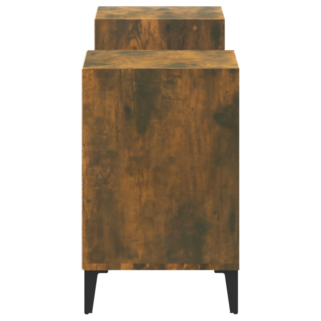 TV ormarić boja dimljenog hrasta 160x35x55 cm konstruirano drvo