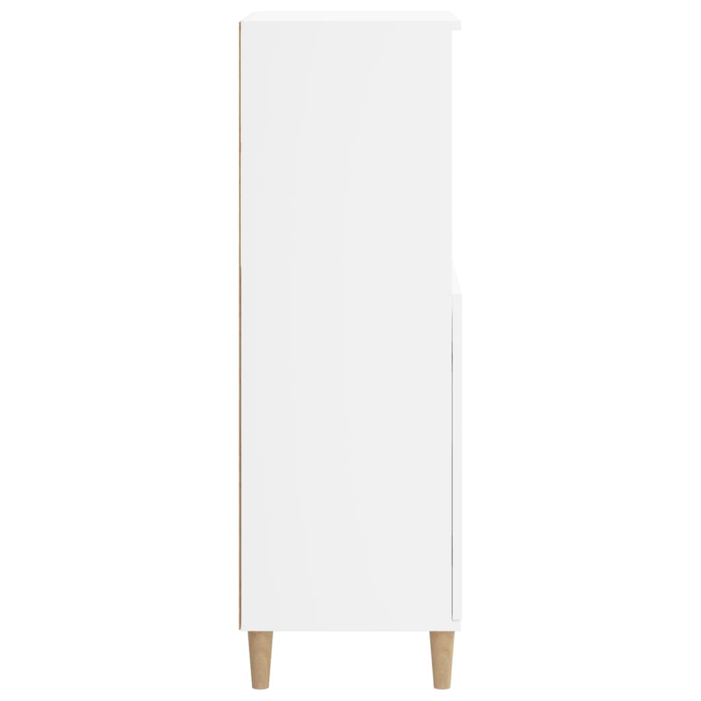 Visoka komoda bijela 60x36x110 cm od konstruiranog drva