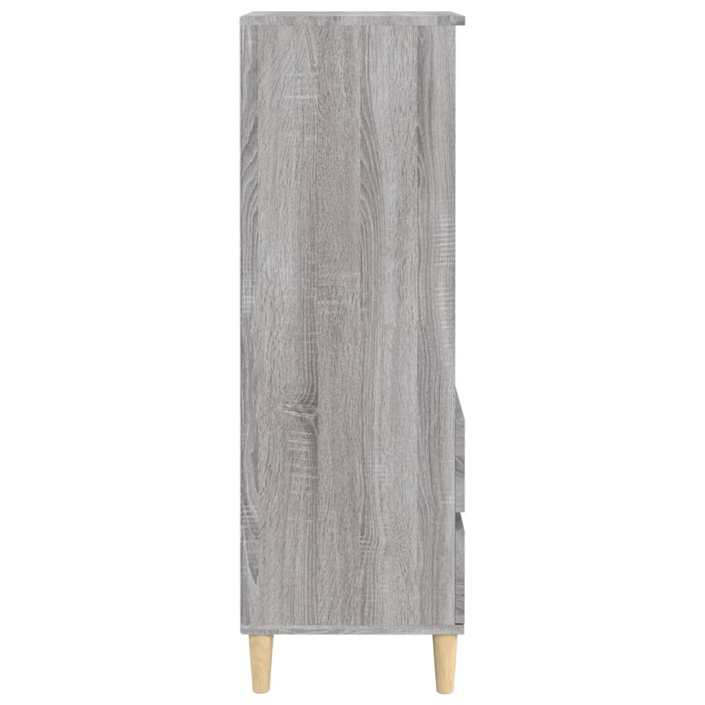 Visoka komoda boja hrasta 40x36x110 cm od konstruiranog drva