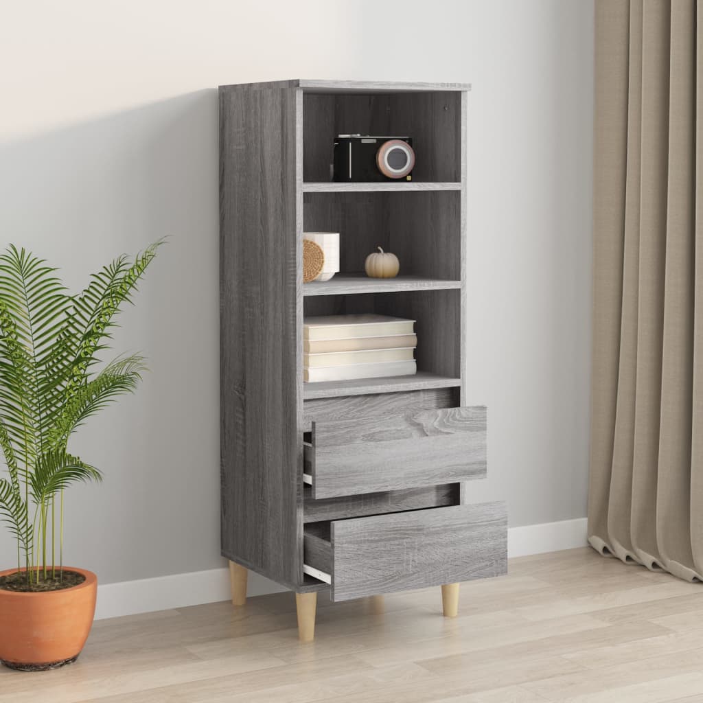 Visoka komoda boja hrasta 40x36x110 cm od konstruiranog drva