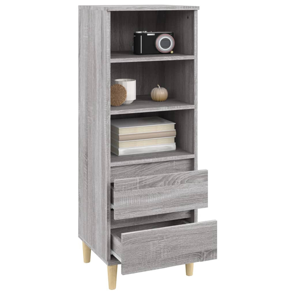 Visoka komoda boja hrasta 40x36x110 cm od konstruiranog drva
