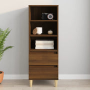 Visoka komoda boja hrasta 40x36x110 cm od konstruiranog drva