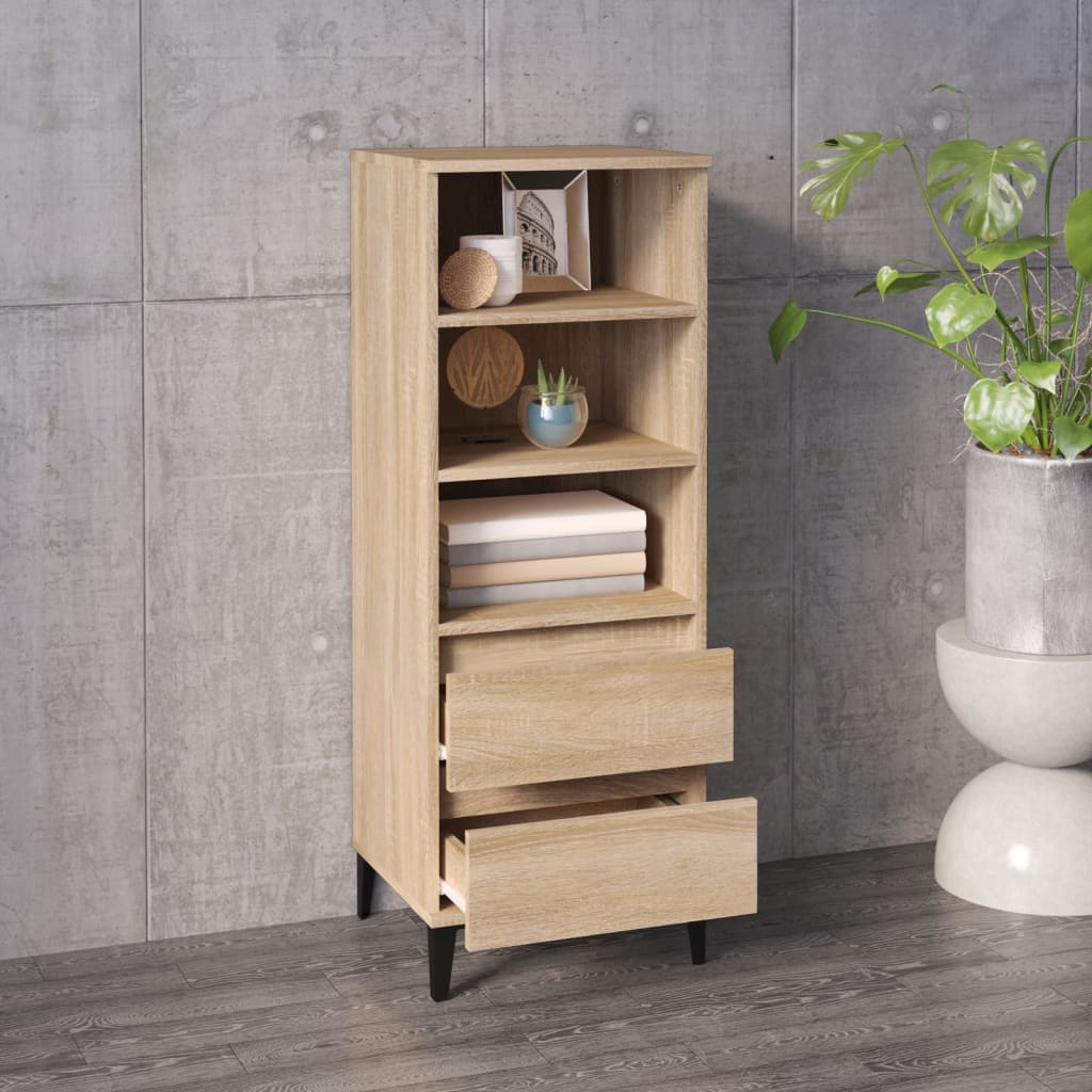 Visoka komoda hrasta sonome 40x36x110 cm od konstruiranog drva