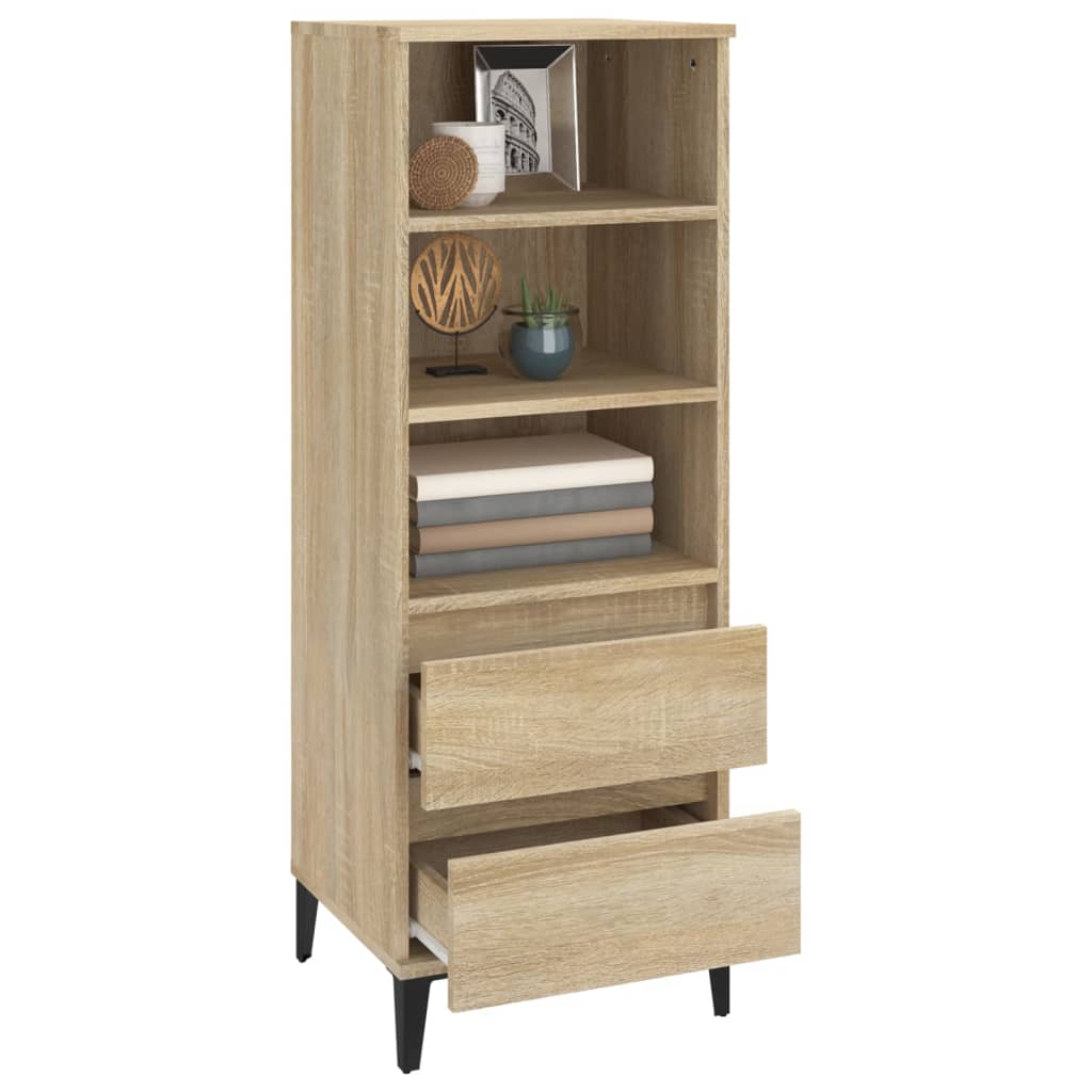 Visoka komoda hrasta sonome 40x36x110 cm od konstruiranog drva