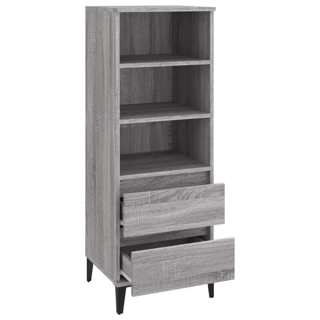 Visoka komoda boja hrasta 40x36x110 cm od konstruiranog drva