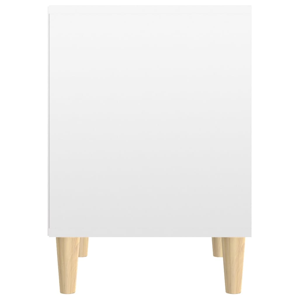 Noćni ormarić sjajni bijeli 40x35x50 cm od konstruiranog drva
