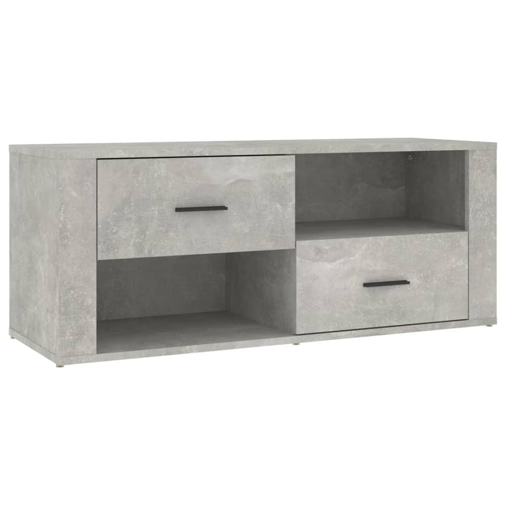 TV ormarić beton sivi 100 x 35 x 40 cm od konstruiranog drva