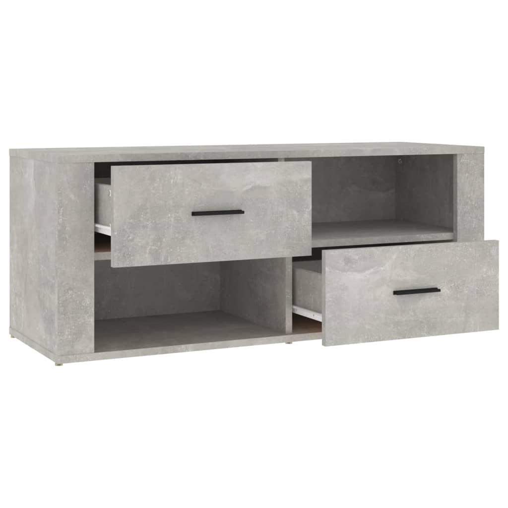 TV ormarić beton sivi 100 x 35 x 40 cm od konstruiranog drva