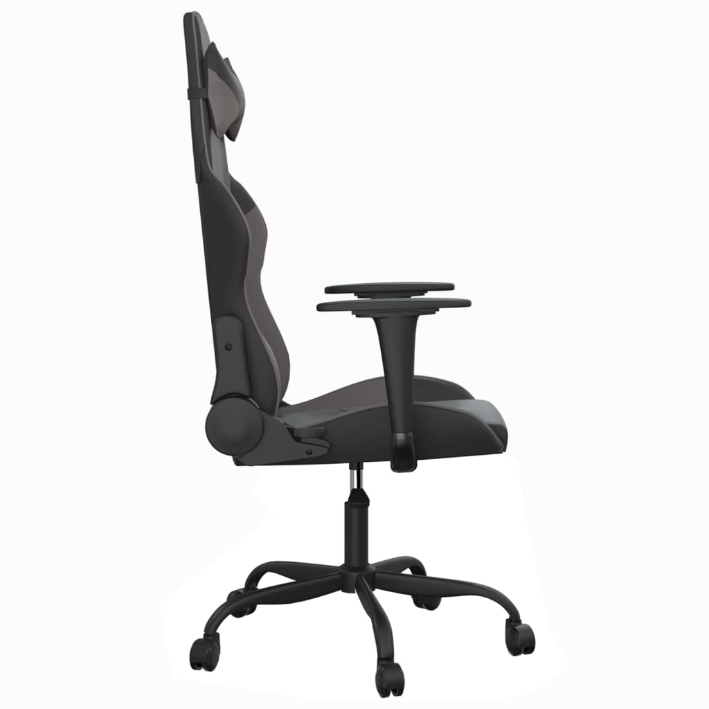 Igraća stolica crno-siva od umjetne kože