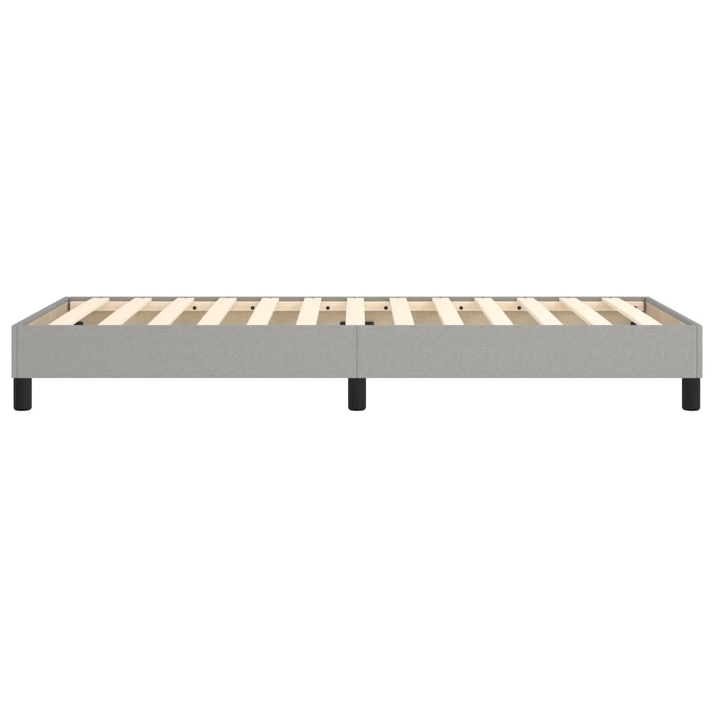 Okvir za krevet s oprugom svjetlosivi 80x200 cm od tkanine