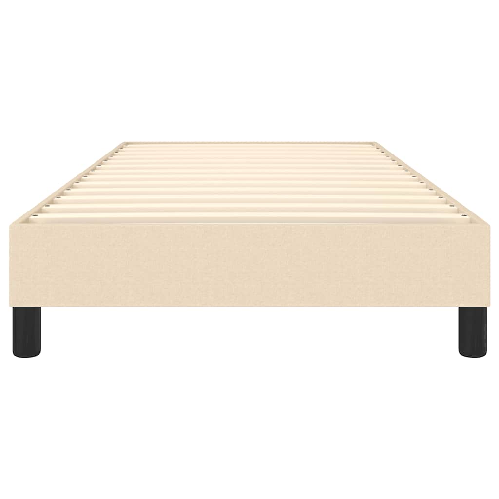 Okvir za krevet s oprugom Krem 80x200cm Tkanina