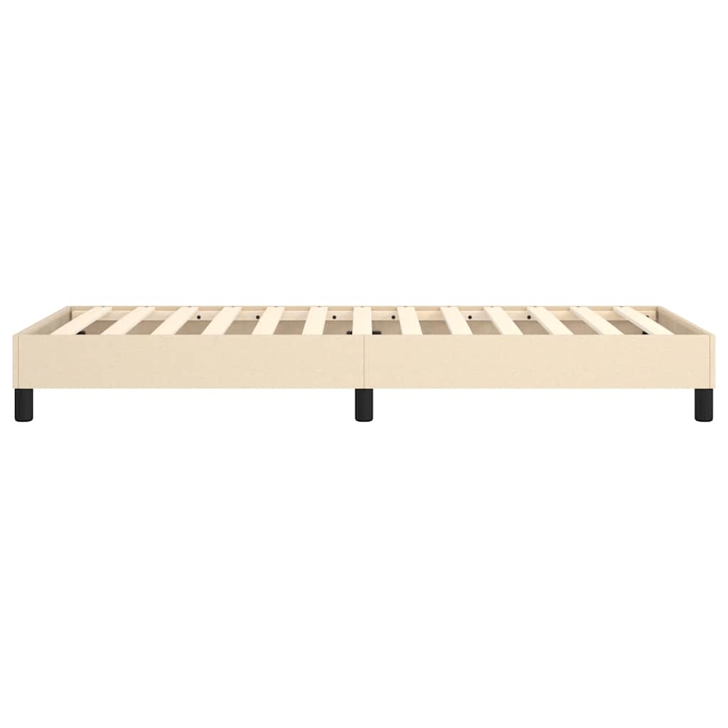 Okvir za krevet s oprugom Krem 80x200cm Tkanina
