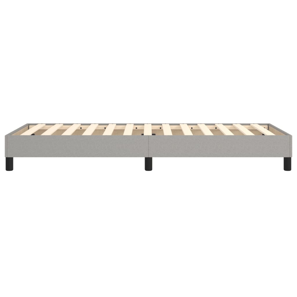 Okvir za krevet s oprugom svjetlosivi 90x200 cm od tkanine