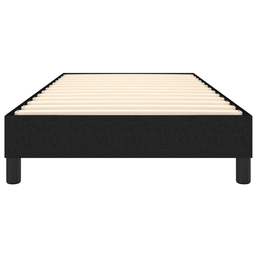 Okvir za krevet s oprugom crni 90x200cm od tkanine
