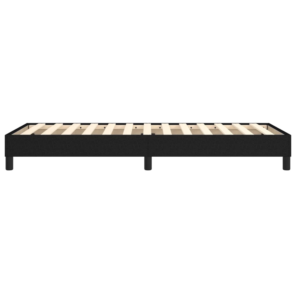 Okvir za krevet s oprugom crni 90x200cm od tkanine