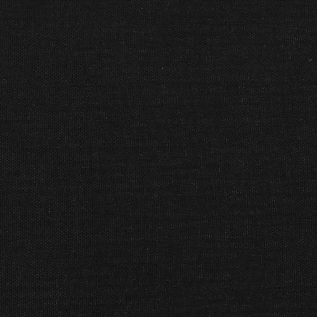Okvir za krevet s oprugom crni 90x200cm od tkanine