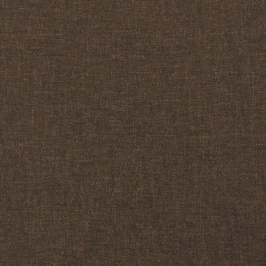 Okvir za krevet s oprugom tamnosmeđi 90x200 cm od tkanine