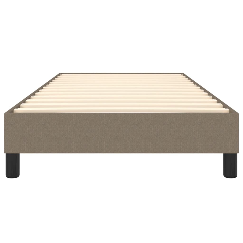 Okvir za krevet s oprugom smeđesivi 90x200cm od tkanine