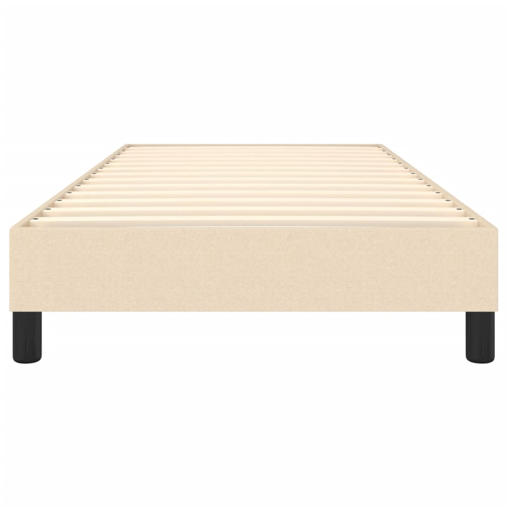Okvir za krevet s oprugom krem 90x200cm od tkanine