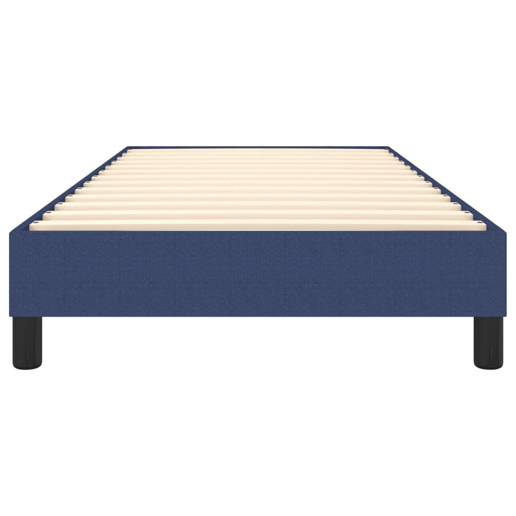 Okvir za krevet s oprugom plava 90x200cm od tkanine
