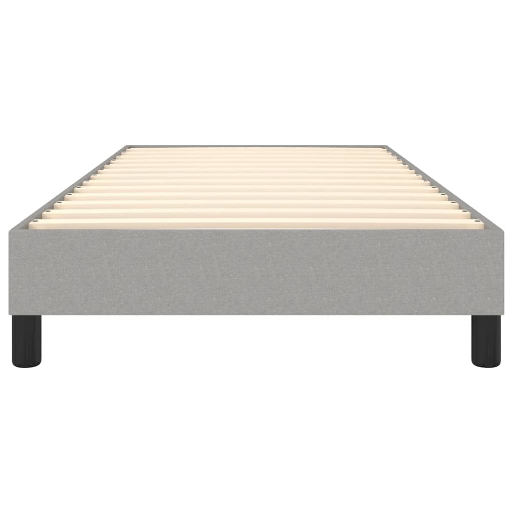 Okvir za krevet s oprugom svjetlosivi 100x200 cm od tkanine