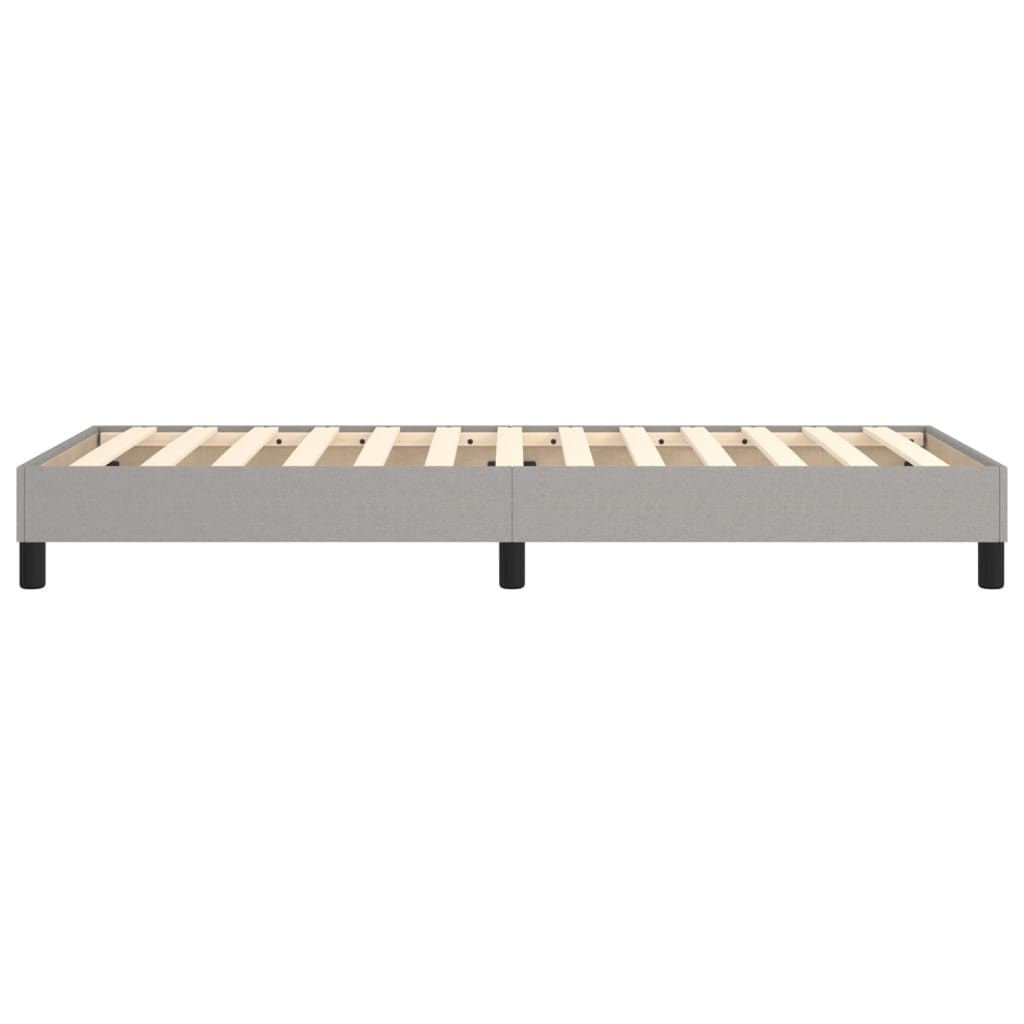 Okvir za krevet s oprugom svjetlosivi 100x200 cm od tkanine