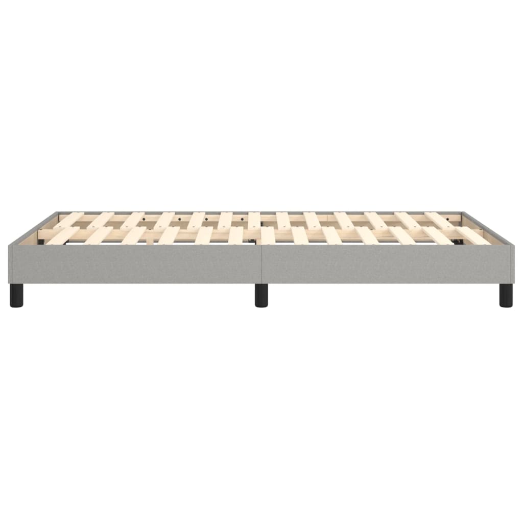 Okvir za krevet s oprugom svjetlosivi 120 x 200 cm od tkanine