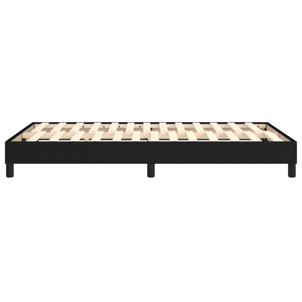 Okvir za krevet s oprugom crni 120 x 200 cm od tkanine