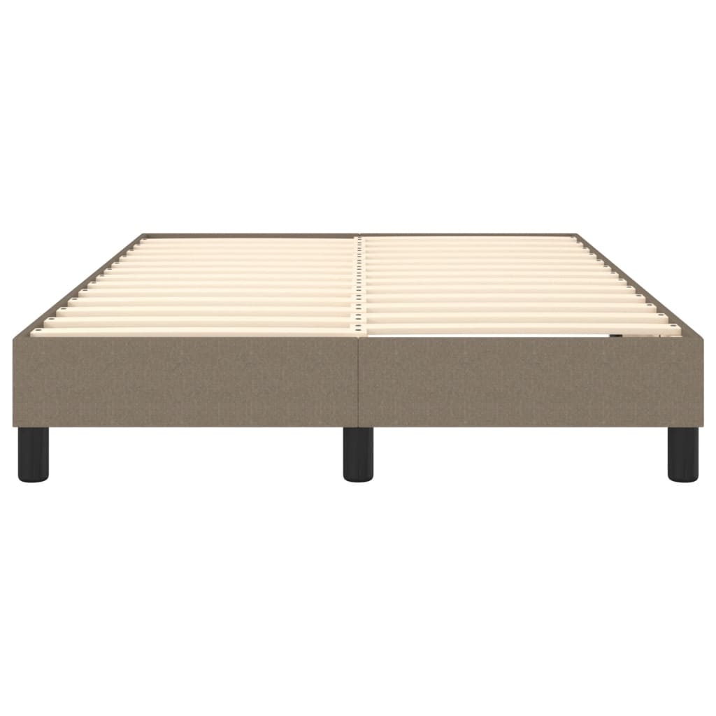 Okvir za krevet s oprugom smeđesivi 120 x 200 cm od tkanine