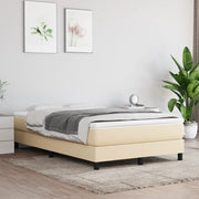 Okvir za krevet s oprugom krem 120 x 200 cm od tkanine