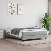 Okvir za krevet s oprugom svjetlosivi 140 x 190 cm od tkanine