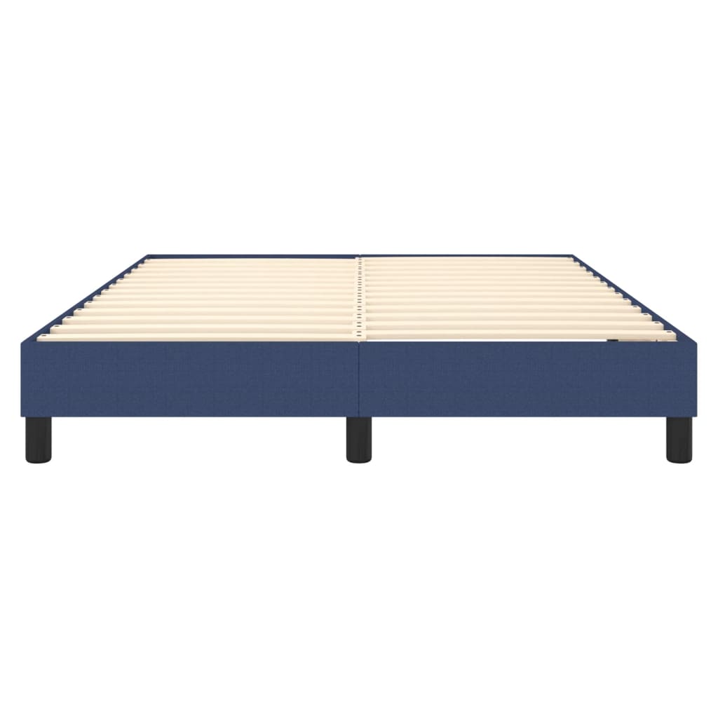 Okvir za krevet s oprugom plavi 140 x 190 cm od tkanine