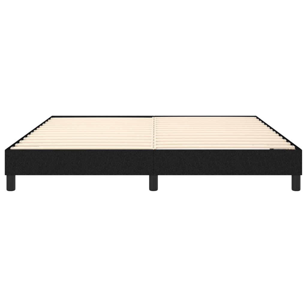 Okvir za krevet s oprugom crni 160x200 cm od tkanine