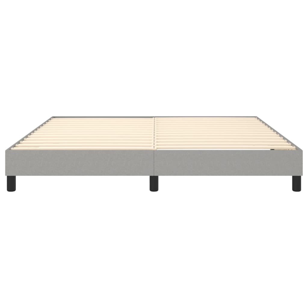 Okvir za krevet s oprugom svjetlosivi 180x200 cm od tkanine