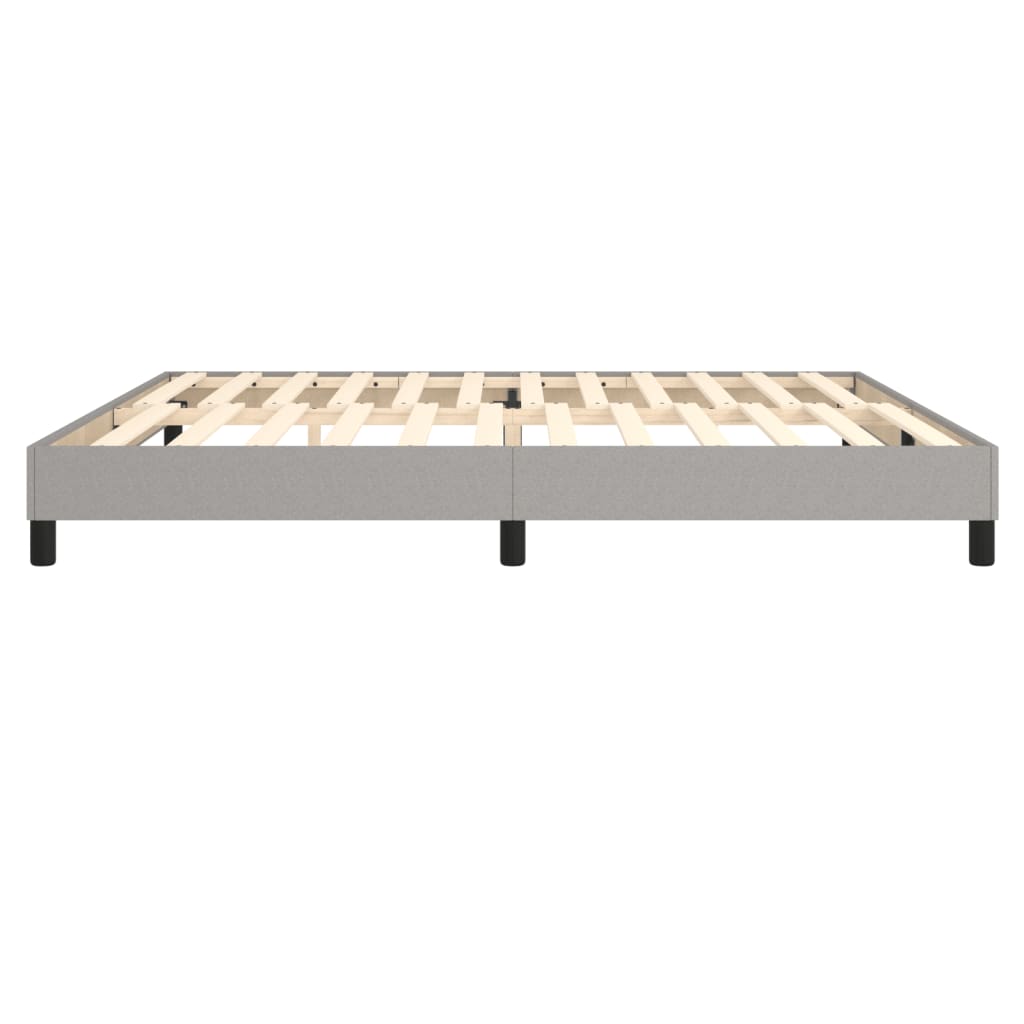 Okvir za krevet s oprugom svjetlosivi 200 x 200 cm od tkanine
