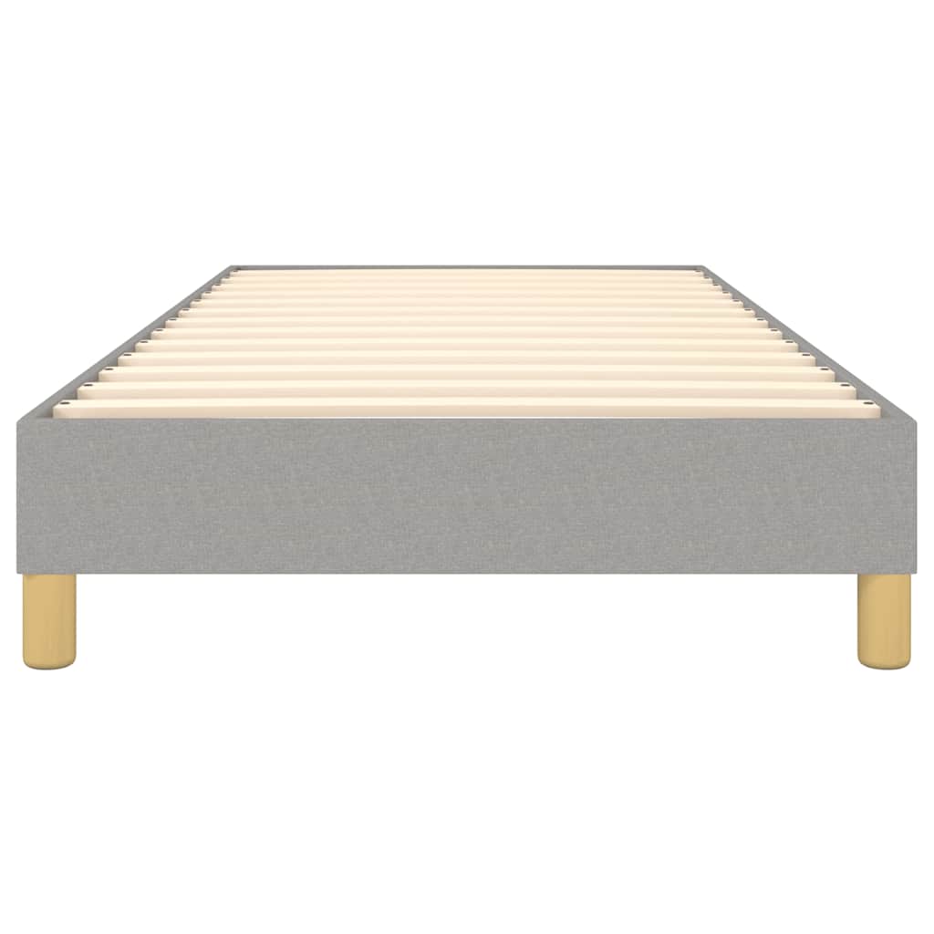 Okvir za krevet s oprugom svjetlosivi 80x200 cm od tkanine