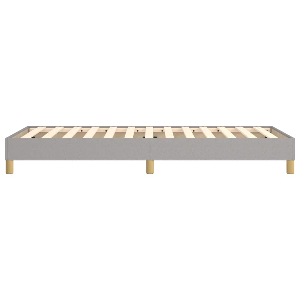 Okvir za krevet s oprugom svjetlosivi 80x200 cm od tkanine