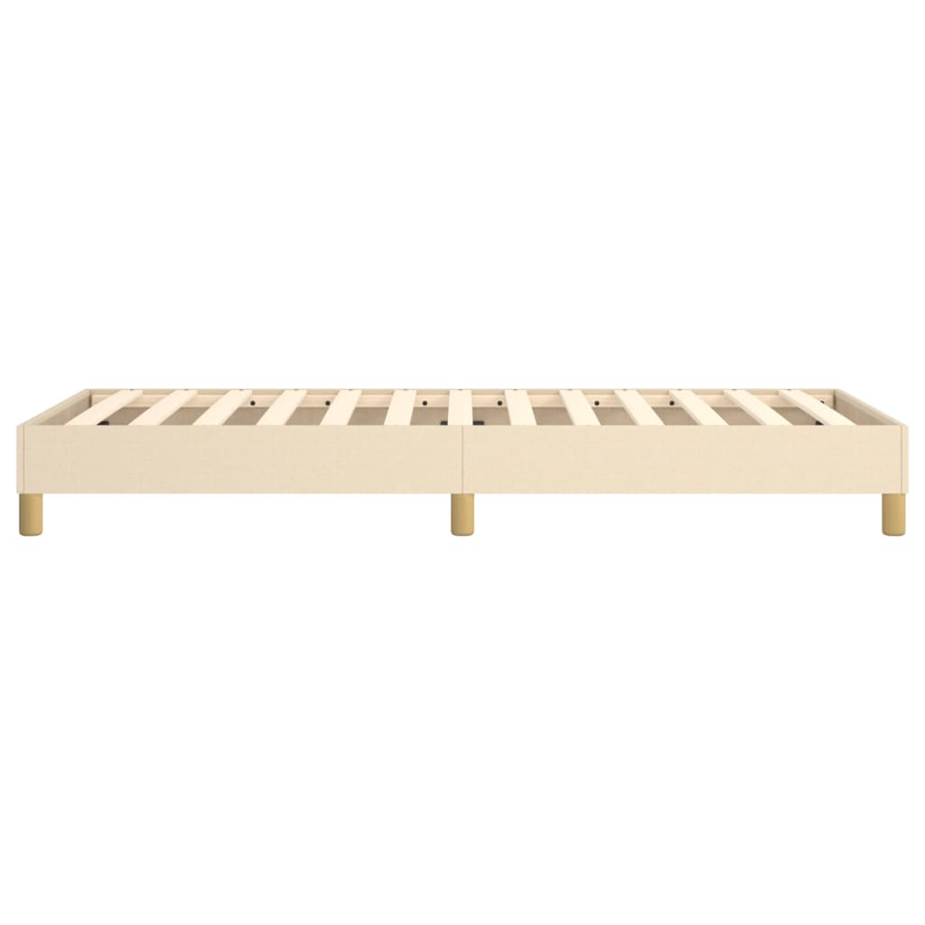 Okvir za krevet s oprugom krem 90x190cm od tkanine