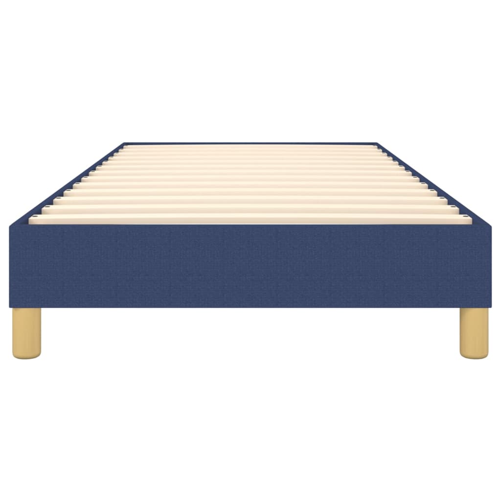 Okvir za krevet s oprugom plava 90x190cm od tkanine