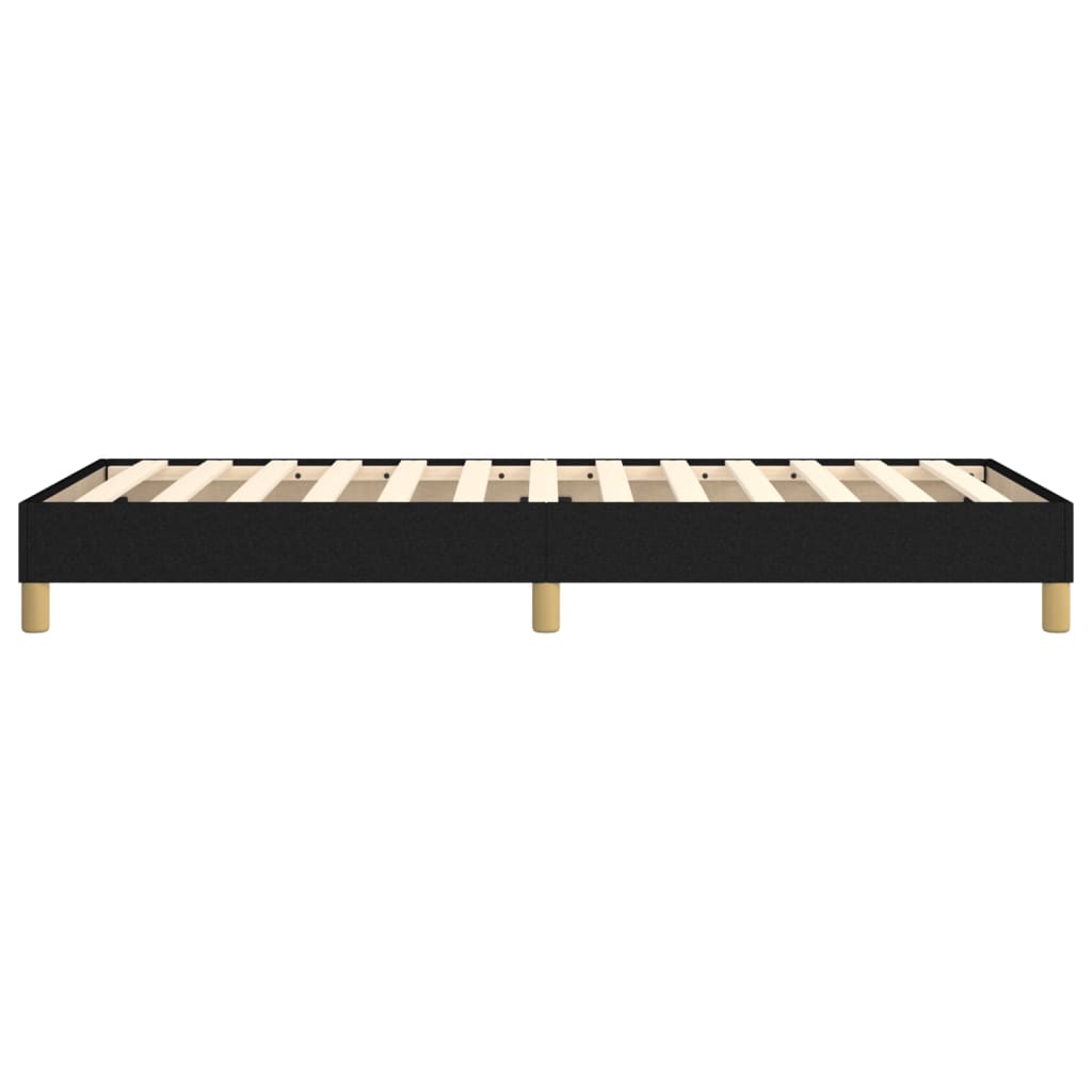 Okvir za krevet s oprugom crni 90x200cm od tkanine