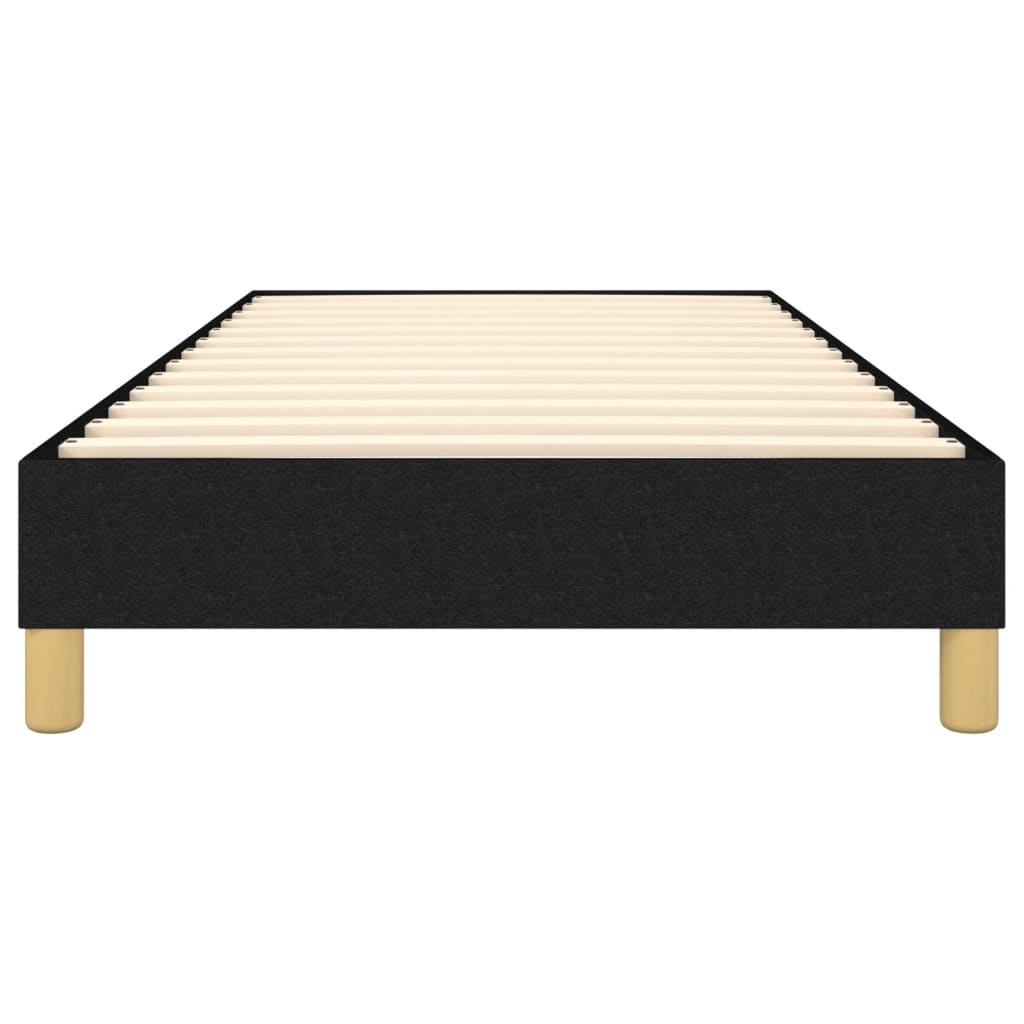 Okvir za krevet s oprugom crni 100x200 cm od tkanine