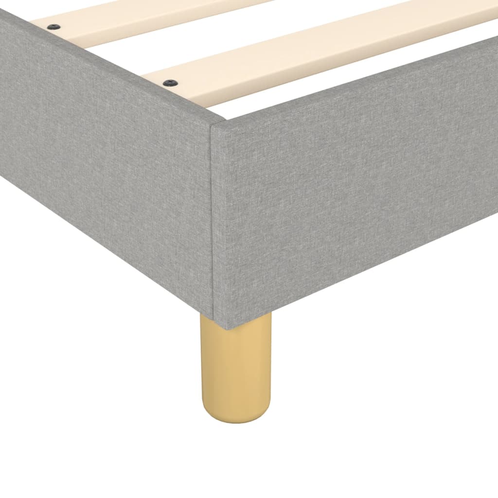 Okvir za krevet s oprugom svjetlosivi 120 x 200 cm od tkanine