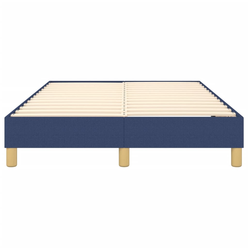 Okvir za krevet s oprugom plava 120x200 cm tkanina