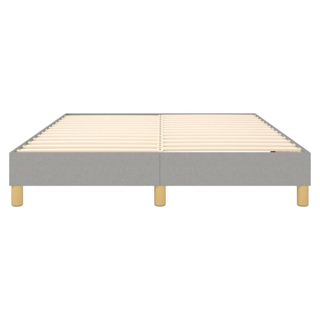 Okvir za krevet s oprugom svjetlosivi 140 x 190 cm od tkanine