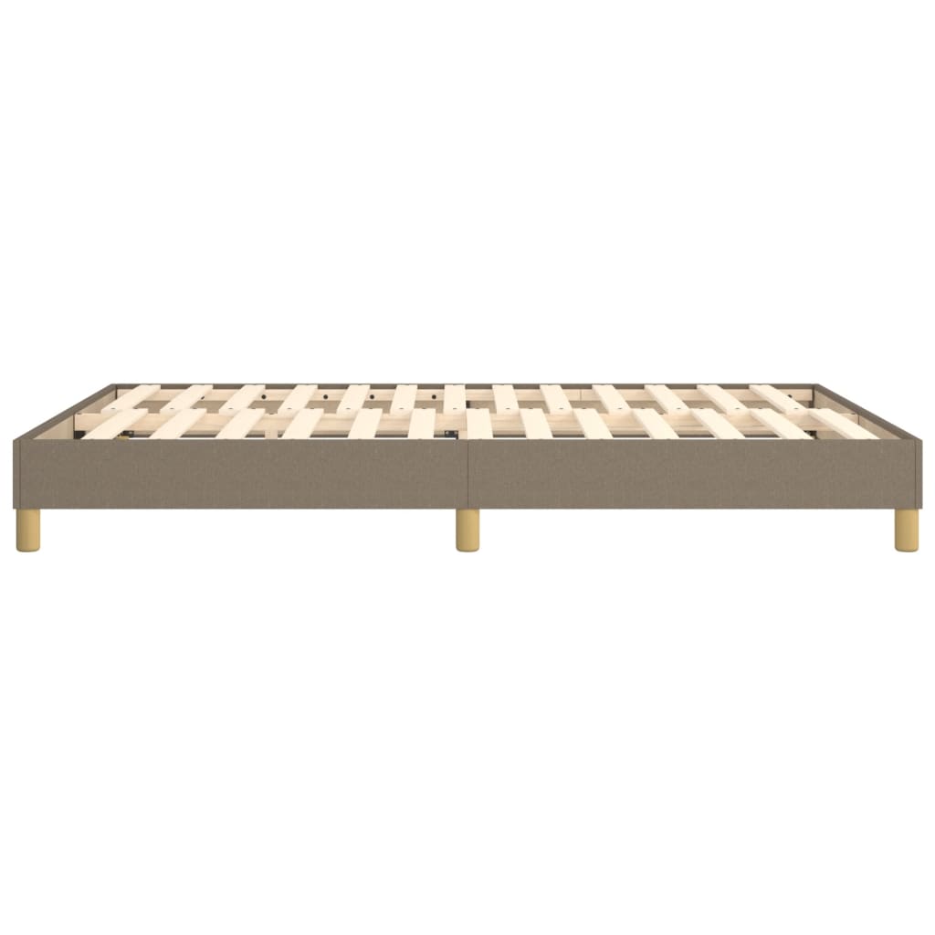 Okvir za krevet s oprugom smeđesivi 140 x 190 cm od tkanine