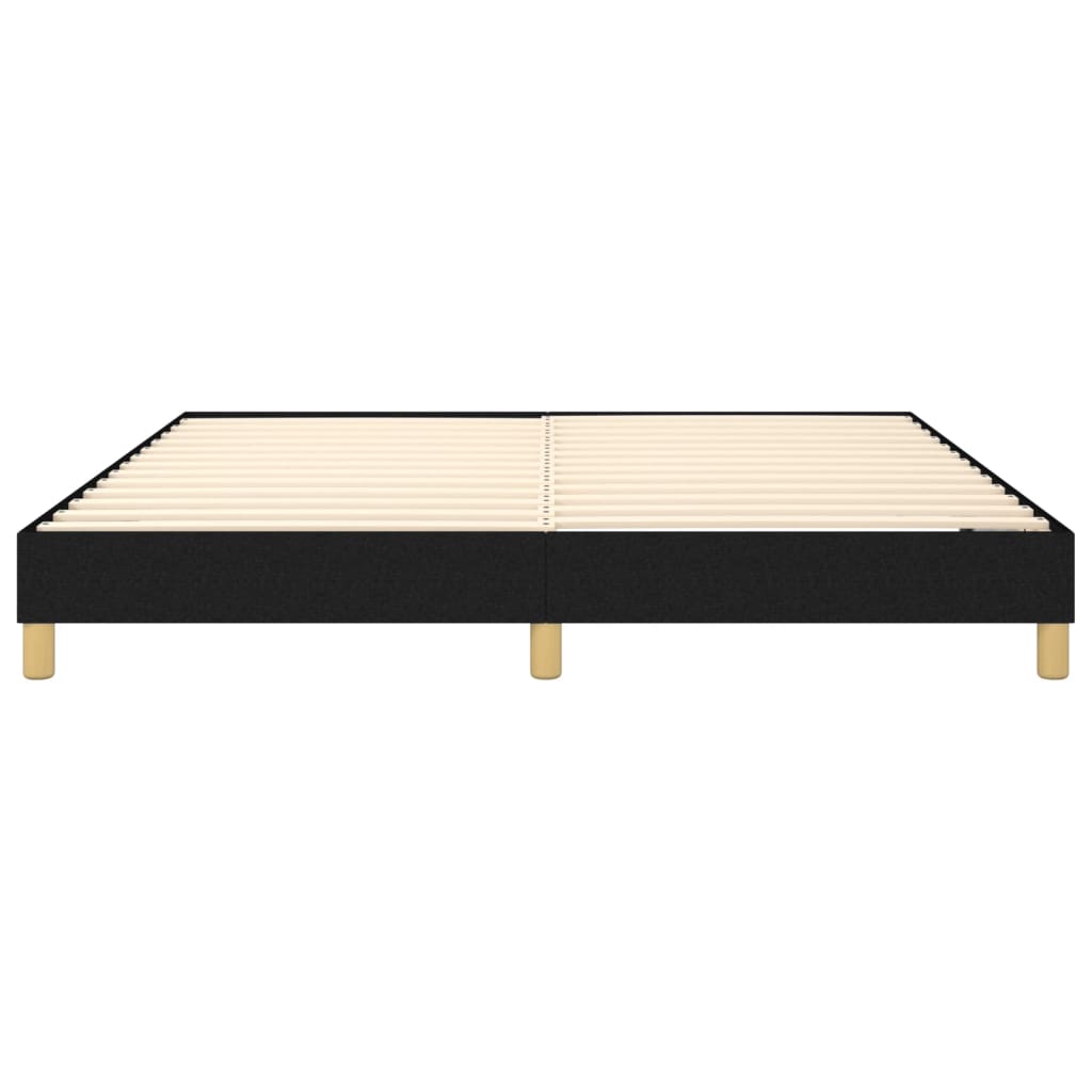 Okvir za krevet s oprugom crni 160x200 cm od tkanine