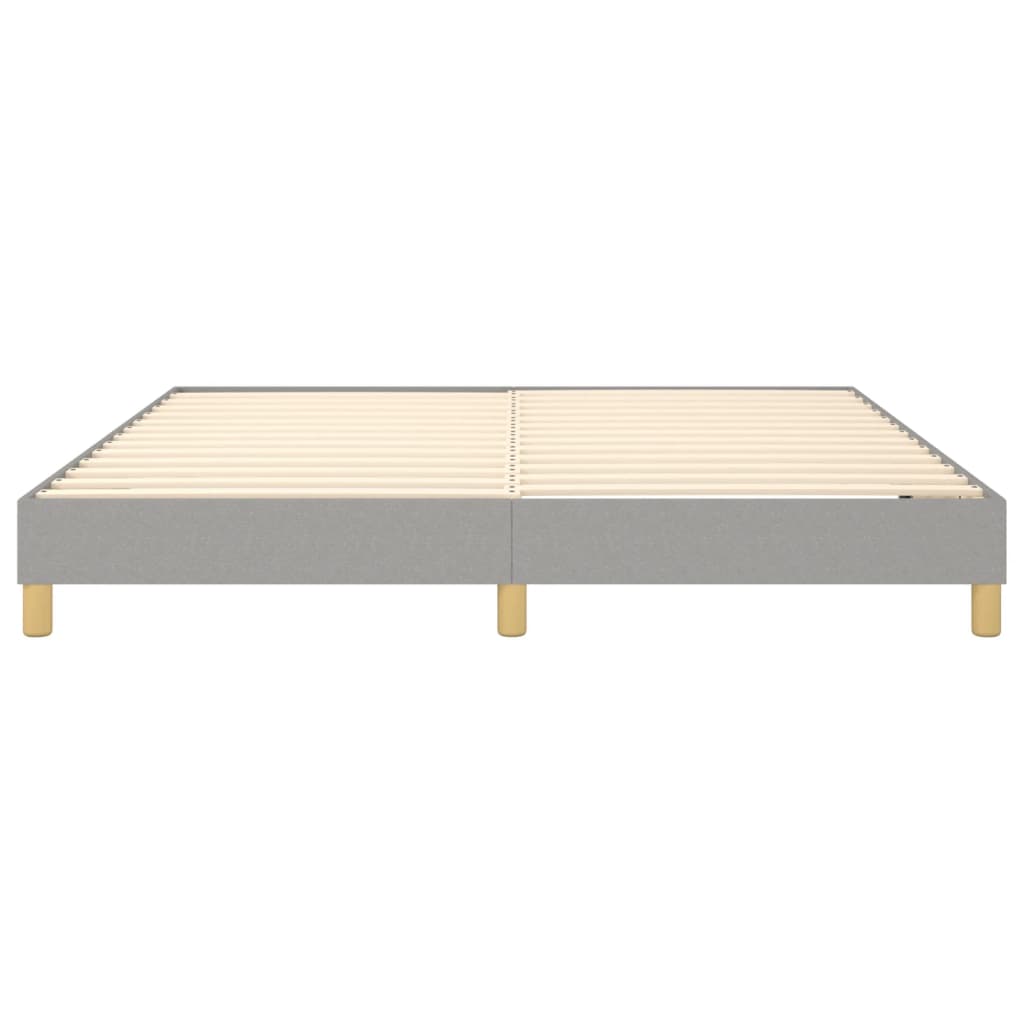 Okvir za krevet s oprugom svjetlosivi 180x200 cm od tkanine