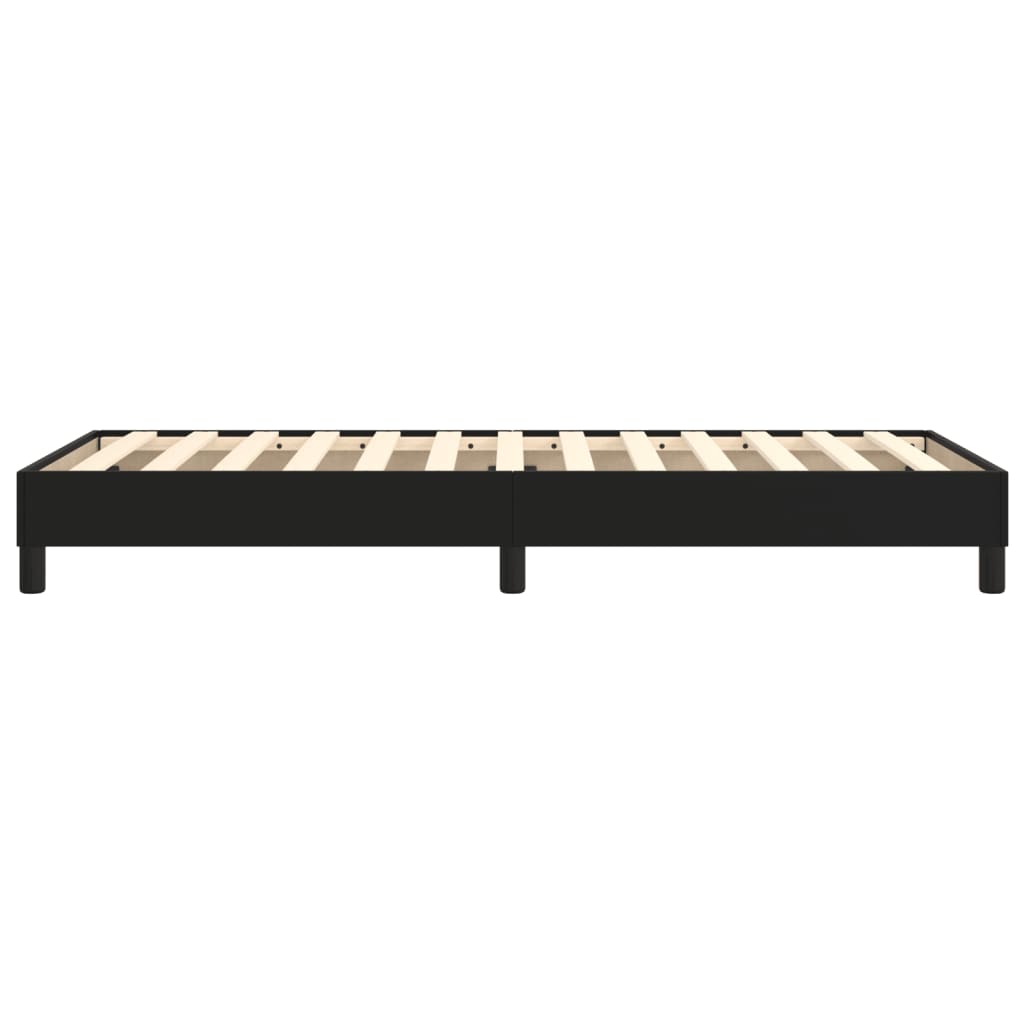 Okvir za krevet s oprugom crni 90x200 cm od umjetne kože