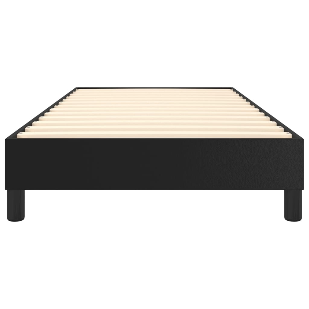 Okvir za krevet s oprugom crni 100x200 cm od umjetne kože